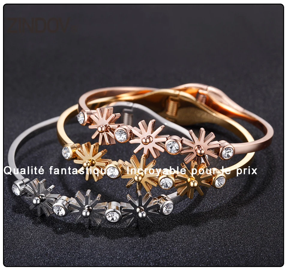 flower bangle bracelet  (8)