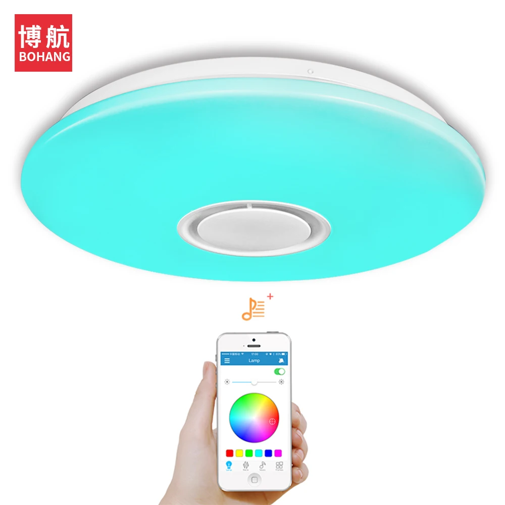 

LED Bluetooth Music ceiling light 24W/36W APP control living room/bedroom/study Dimmable modern ceiling lights led 200-265V