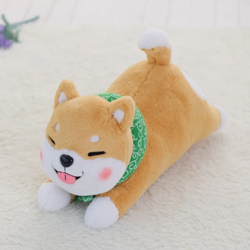 

Hot Selling Stuffed Shiba Inu Dog Plush Toy Cute Lying Corgi Plush Animal Soft Pillow Cushion Gift For Children