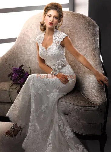 queen anne style wedding dresses