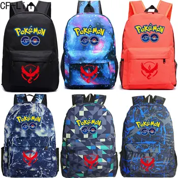 

2019Christmas Gift Pokemon Pikachu Gengar Boy Girl School bag Women Bagpack Teenagers Schoolbags Children Men Student Backpacks9