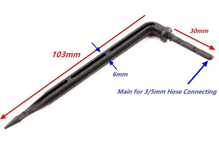 30/40/50 шт. 3/5 мм гибкий шланг для капельного излучатели для полива и орошения гнутся капельница стрелка горшечные растения микроорошение Системы ирригатор для полости рта воды Ирригатор