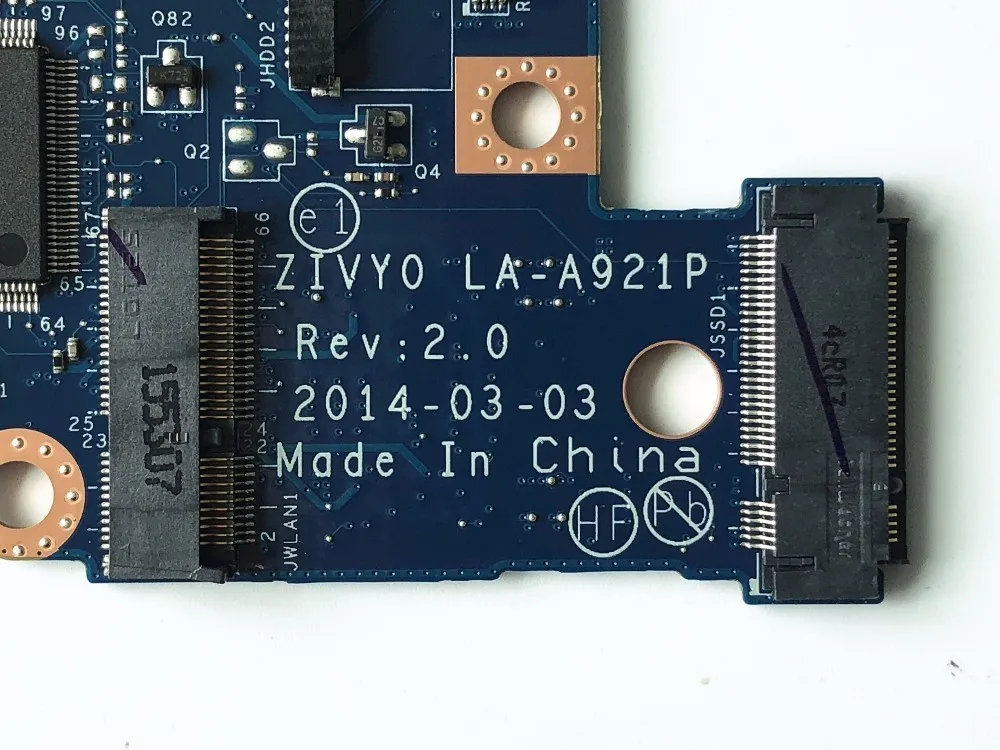 Высококачественная новая материнская плата ZIVY0 LA A921P для ноутбука Lenovo YOGA2 13 FRU:90005926