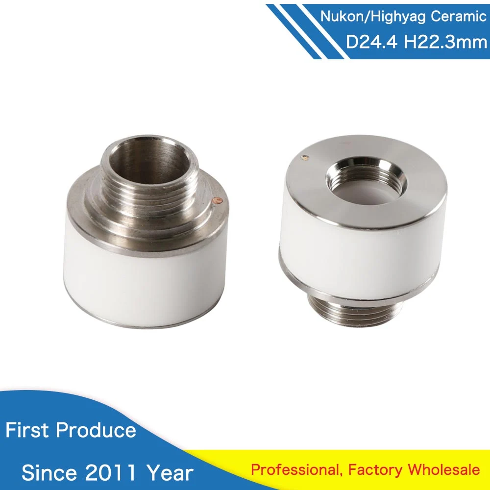 Laser Ceramic Nozzle Holder Diameter 24.4mm Height 22.3mm Laser consumables for Nukon Laser cutting machines Highyag Head Laser Ceramic Nozzle Holder Diameter 24.4mm Height 22.3mm Laser consumables for Nukon Laser cutting machines Highyag Head