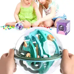 Лабиринт мяч игра 3D развивающая игрушка мяч с 118 сложными барьерами 3D шар-лабиринт для детей 3D головоломка игрушка волшебный лабиринт мяч