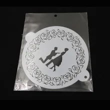 1 шт. полупрозрачный пластмассовый трафарет для торта для мальчиков и девочек предложение дизайн для украшения торта капучино украшения мусс CakeTools