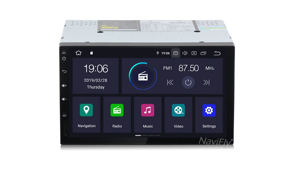 Sale Navifly DPS+IPS android 9.0 universal Smart Car GPS DVD player Car multimedia Navigation GPS Player for Nissan support Radio 12