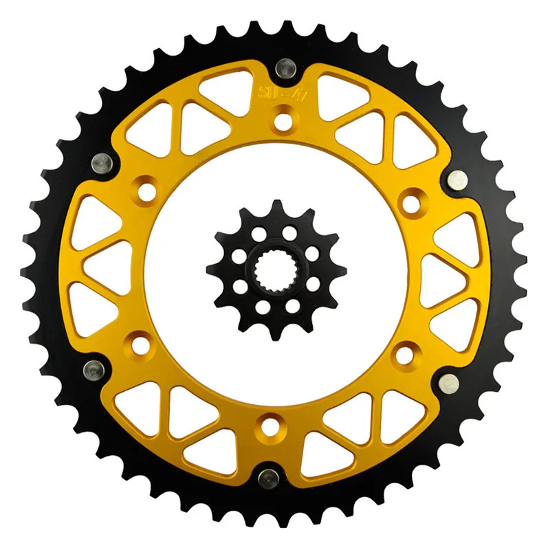 Мотоцикл Запчасти, 47(Европа)-12 передние и задние Комплект звездочек для SUZUKI RM-Z250 RMZ250 RM-Z РМЗ 250 2007-12 RM125 1987-11 Шестерни подходит 520 цепи
