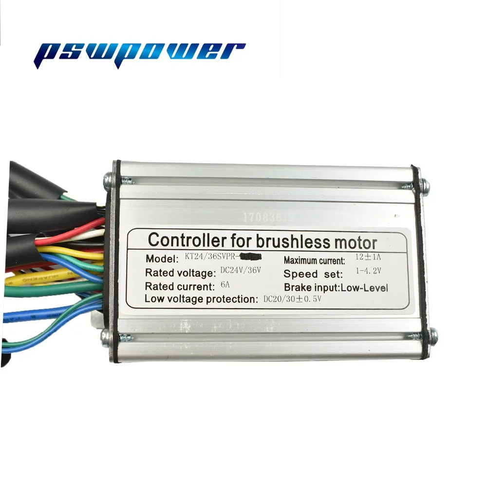 Cheap 24V/36V 250W 12A  Brushless DC Sine Wave ebike Electric Bicycle Hub Motor Controller with right output 2