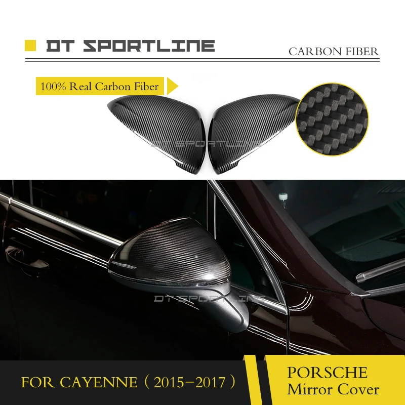 100% реальный углерод для Porsche Cayenne 958 Крышка зеркала из углеродного волокна