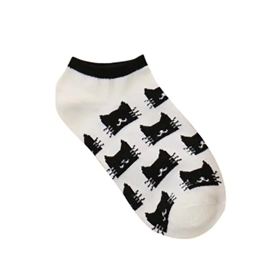 feitong women cat cute fashion sock comfortable socks chaussettes