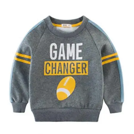 2-8Years Одежда для маленьких детей, для мальчиков и девочек Осенняя футболка; детское платье без рукавов с узором в горох игра теплая верхняя одежда для детей в стиле унисекс, в розницу