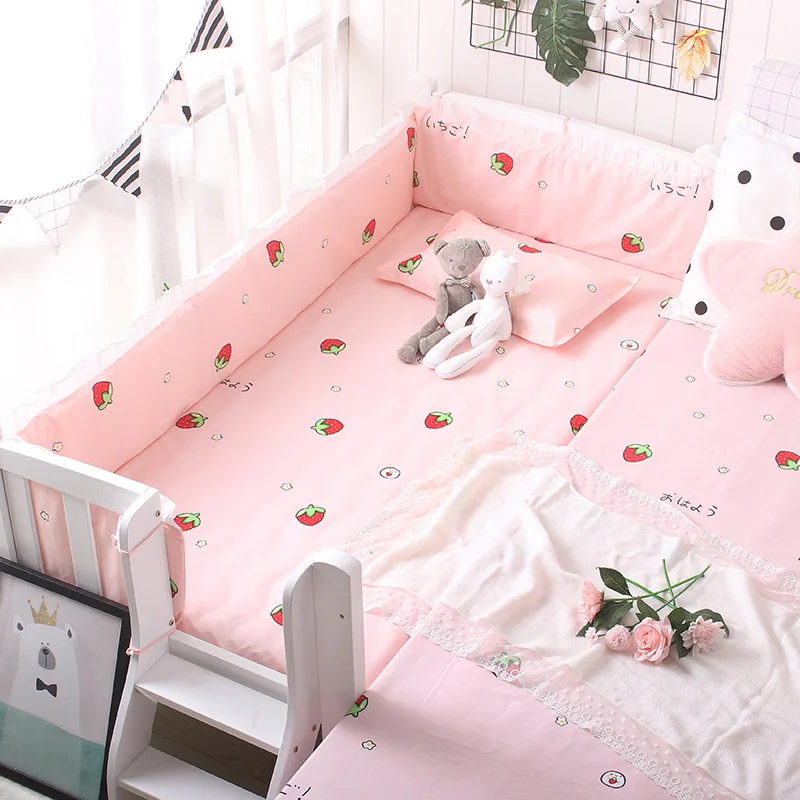 3 Bumpers + 1 Bed Sheet Baby Bed Bumper In The Crib Cot Bumper Baby Bed Protector Crib Bumper Newborns Toddler Bed Bedding Set 3 Bumpers + 1 Bed Sheet Baby Bed Bumper In The Crib Cot Bumper Baby Bed Protector Crib Bumper Newborns Toddler Bed Bedding Set