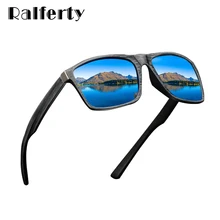 Ralferty HD поляризованные солнцезащитные очки для мужчин, для вождения, рыбалки, спортивные очки, UV400, Ретро стиль, квадратные солнцезащитные очки для мужчин, имитация дерева K1046