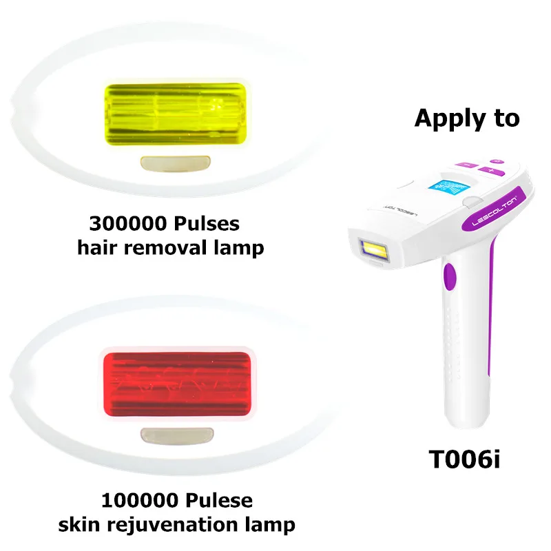 Часть головки лазерного эпилятора для домашнего использования, машина для постоянного Lescolton удаления волос, картридж для лица и тела, лазерный эпилятор, Запасная часть
