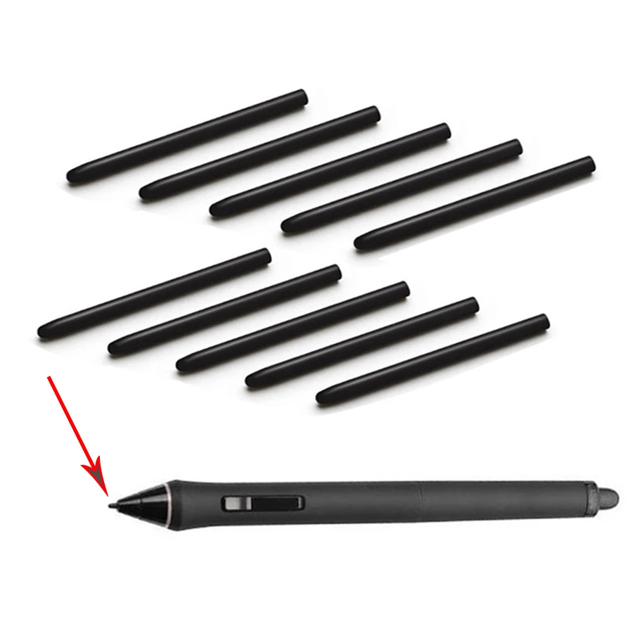 

50 Pcs / Lot Black Standard Pen Nibs for Wacom Graphic Drawing Tablet's Pen / Intuos Pen