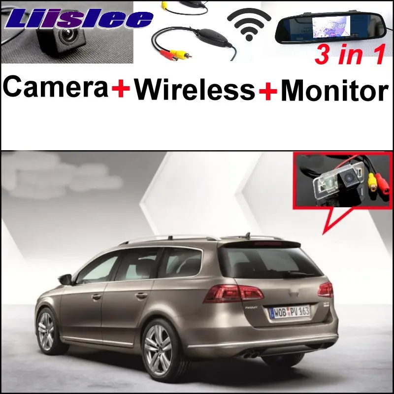 Liislee для Volkswagen VW Passat B7 Wagon 3 в 1 Специальная камера заднего вида + беспроводной