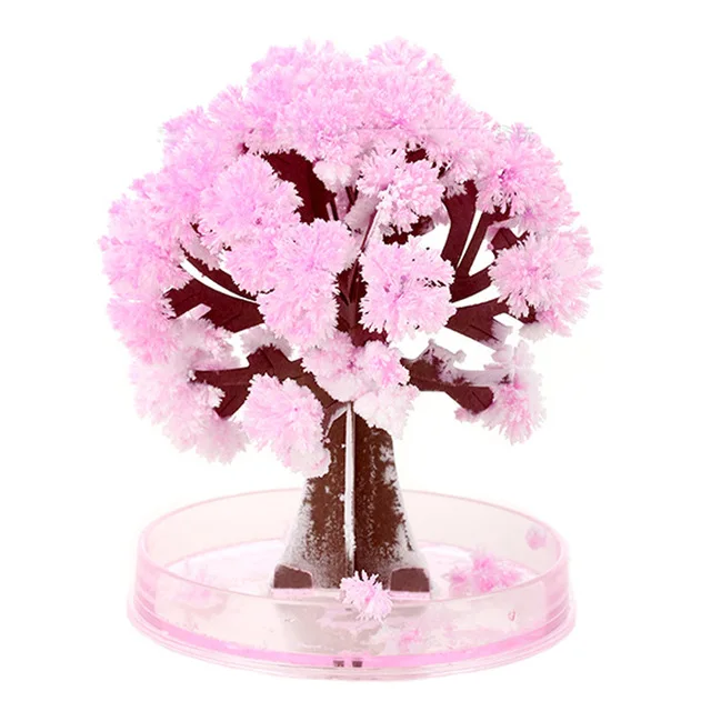 Бумажный маг, волшебное дерево сакуры, растущее дерево, ЖИДКОЕ, сделай сам, Забавный розовый цветок вишни, искусственный бумажный цветок, детские развивающие игрушки