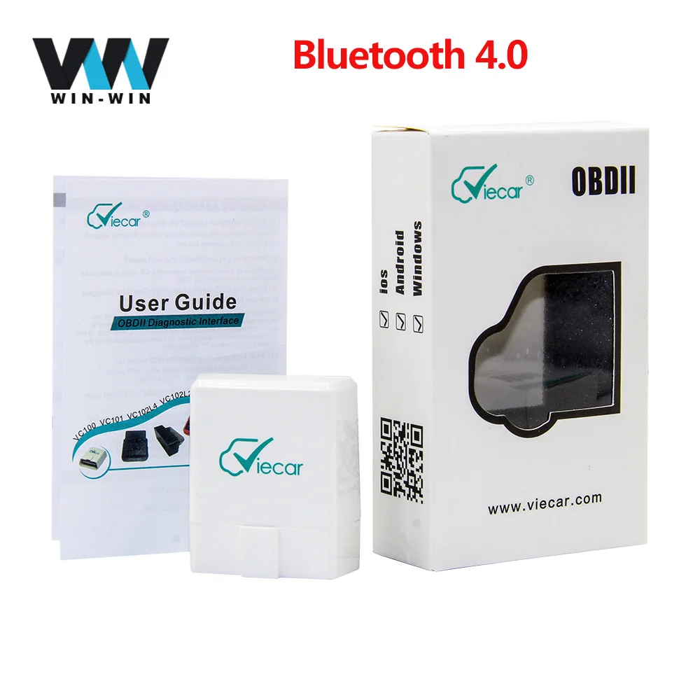 Viecar Elm 327 V1.5 OBD2 Bluetooth 4,0 сканер ELM327 V1.5 с PIC18F25K80 для IOS/Android OBD 2 Автомобильный диагностический инструмент