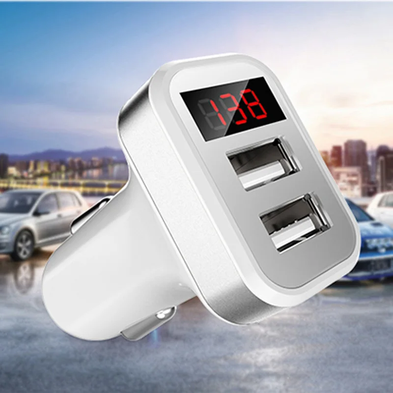 DCAE 2 порта USB выход Автомобильное зарядное устройство 2.4A Макс Быстрая зарядка для