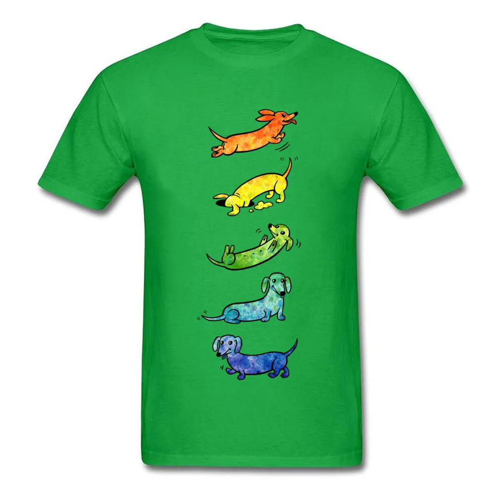 Watercolor Dachshunds_green