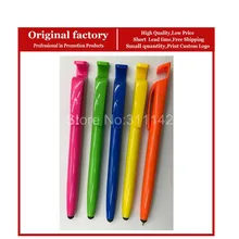 Пластиковый Стилус Шариковая ручка для мобильного телефона держатель для промотирования оптом шариковые ручки в Иу