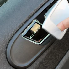 Jameo Авто 4 шт./компл. Алюминий брелок для автомобильных ключей, Межкомнатная дверь защита чаши Крышка двери отделка Стикеры для Ford Ecosport 2012