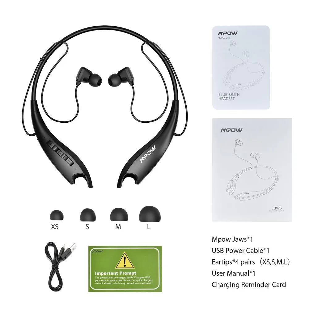 Bluetooth Neckband Headphone Kebisingan 