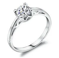 925 Silver Ring For Women Christmas Silver Simple Engagement Ring Designs Size 4 Rings Discount Online Shopping Finger