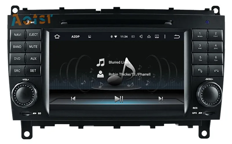 Discount Android 8.0 Car Radio Car CD DVD Player GPS Navigation Multimedia Stereo For Mercedes Benz CLK W209 2006-2012 CLS W219 2004-2008 7
