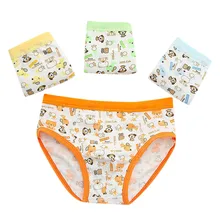 4 шт./лот для маленьких мальчиков девочек Трусики-брифы мультфильм дети собак нижнее белье с рисунками детские трусы трусы-боксеры мальчик calzon bebe