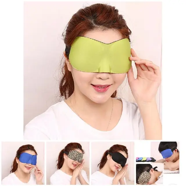 New Sleep Blackout Goggles 3D Eye Patch Fatigue Mitigation Breathable
