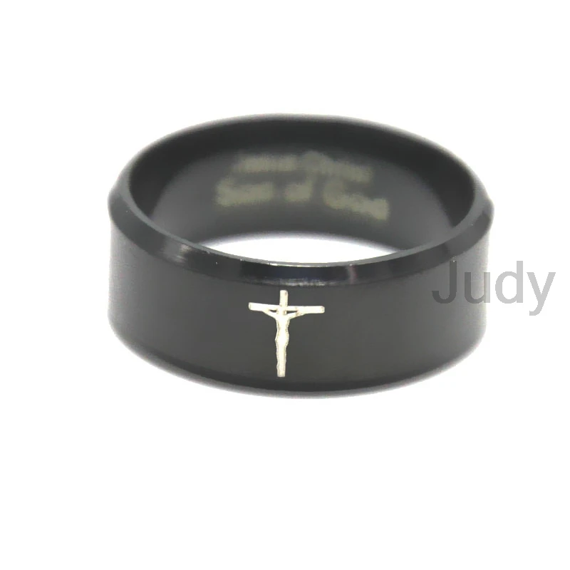 1pcs/lot The Jesus symbol ring Jesus christ son og fod Stainless steel ring