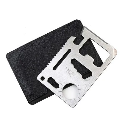 

Multifunction Pocket Tool 11 In 1 Credit Edc Outdoor Card Multipurpose Gadget Camp Gear Bottle Opener Wallet Kit Survival Tool