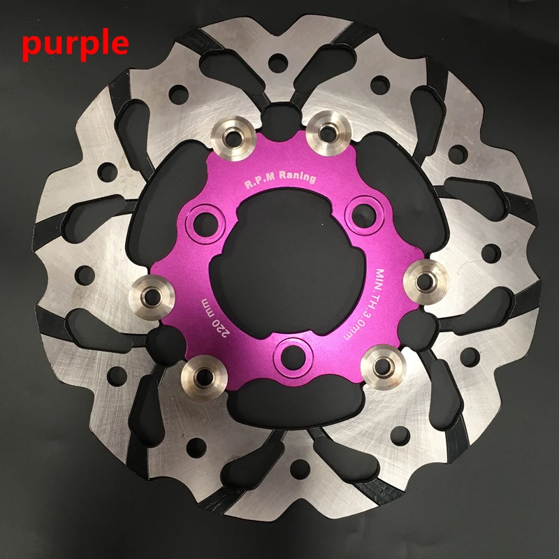 1 PCS Universal Aluminum alloy Floating disk motorcycle brake disc brake pads 220mm Rapid cooling motorcycle rear disc brake 1 PCS Universal Aluminum alloy Floating disk motorcycle brake disc brake pads 220mm Rapid cooling motorcycle rear disc brake