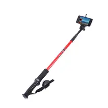 3-Section Retractable Mountaineering Stick Walking Stick Hiking Sticks Trekking Pole with Bluetooth Selfie Artifact Set