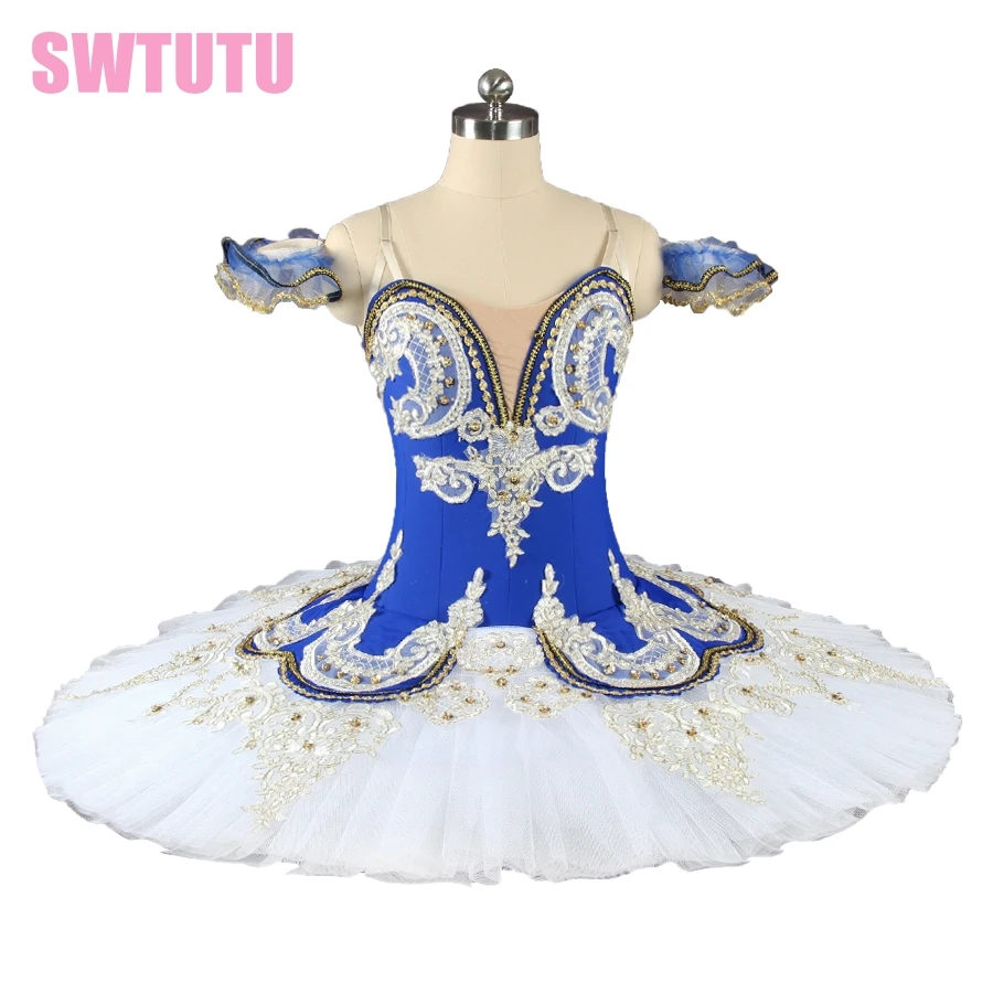 Sleeping beauty ballet tutu women blue bird professional tutu pancake ballet stage costumes for girls BT9044A