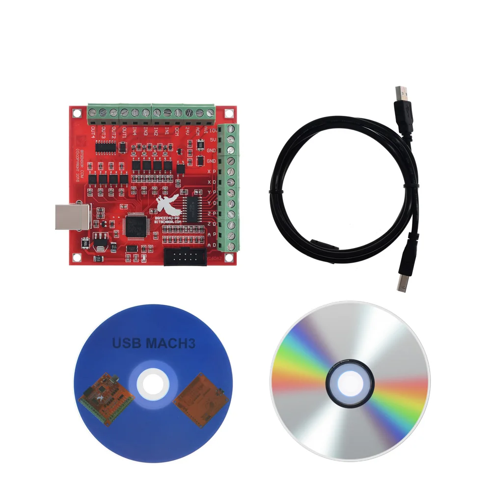 

USB MACH3 100Khz Breakout Board 4 Axis Interface Driver Motion Controller for cnc router