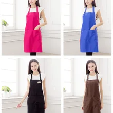 1 шт. водонепроницаемые фартуки для женщин чистый цвет кухонный фартук без рукавов полезный фартук для готовки Кондитерские инструменты LB 403
