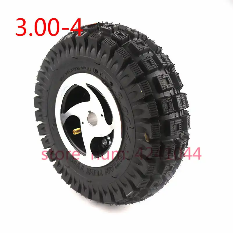 3.00 4 Scooter wheels Mini ATV 17mm /19mm Keyway wheel hub and wheel