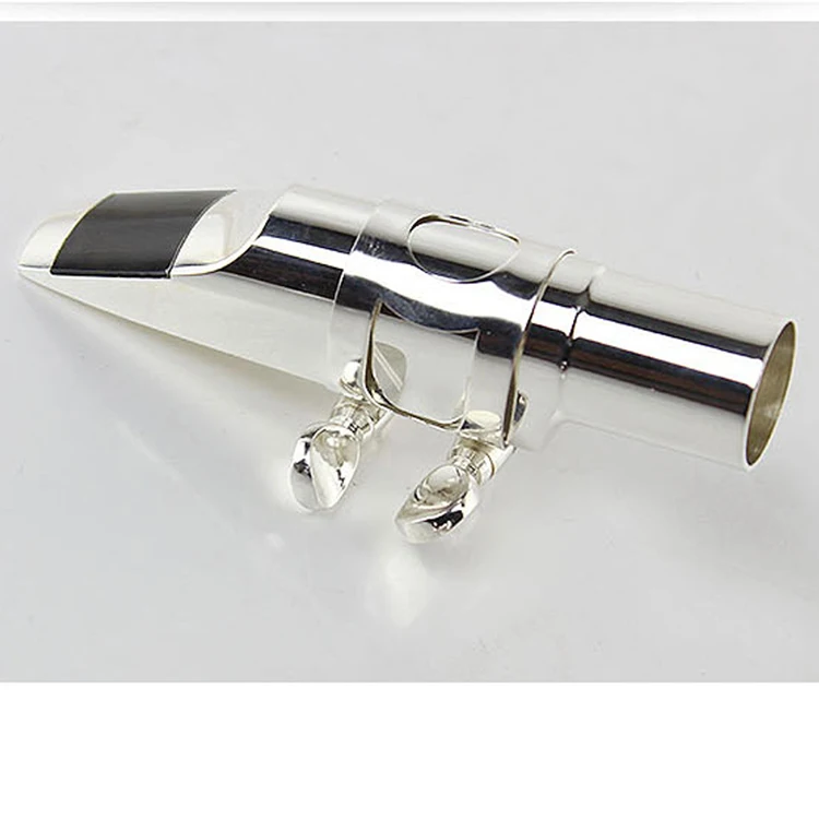 

Free Shipping Beechler Tenor Soprano Alto Saxophone Metal Mouthpiece Professional Sax Mouth Pieces Parts Accessories Silver