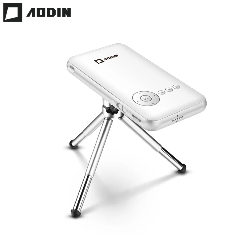AODIN 32G 1080P HD Mini Projector DLP Smart Pico Portable Projector Android LED Pocket Projector Video Wifi Home Theater HDMI In
