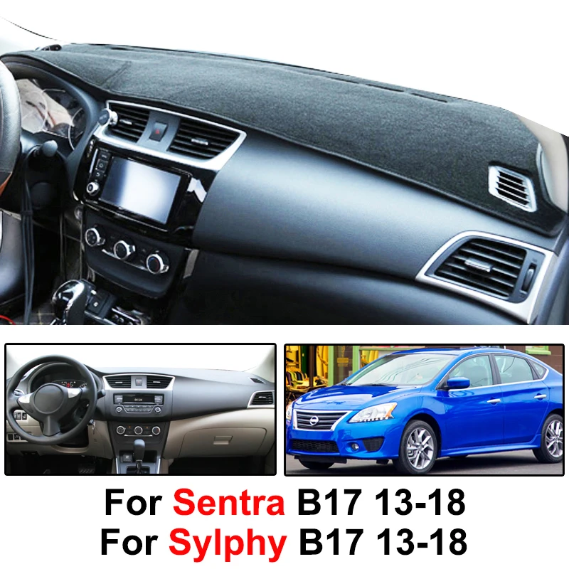 Xukey крышка приборной панели для Nissan Sentra Sylphy 2013- коврик для приборной панели Защита от Солнца Крышка для приборной панели ковер