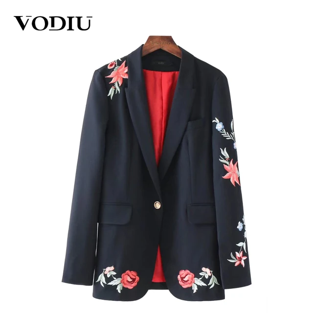 Kenancy Women Blazer Suit Autumn Casual Button Slim Work