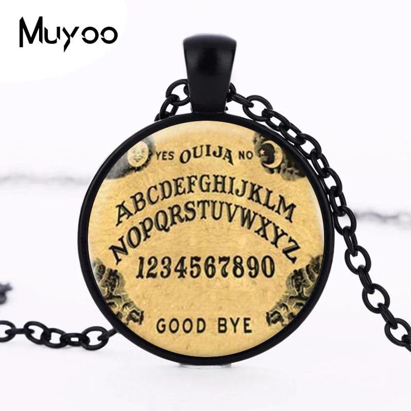 Ouija доска логотип кулон ожерелье Горячая Распродажа ручной работы винтажная цепь