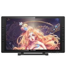 Xp-caneta artista 22epro tablet gráfico desenho tablet monitor digital com teclas de atalho e suporte ajustável 8192