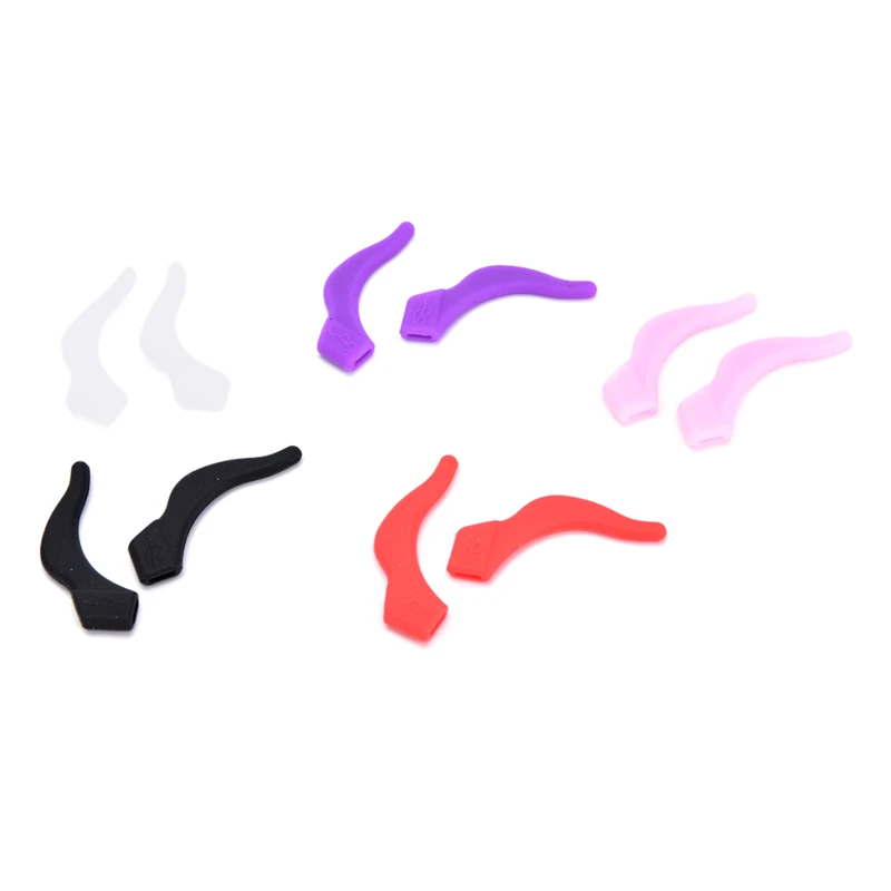 1 Pairs Silicone Glasses Ear Hooks Tip Eyeglasses Grip Anti Slip Temple