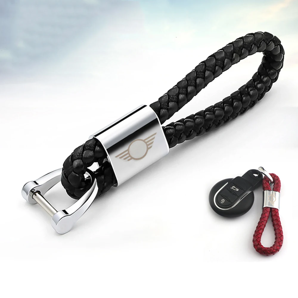 

Car Keychain Key Chain Rope Pendant Ring Decoration For Mini Cooper JCW One S R55 R56 R60 F54 F55 F56 F60 Countryman Accessories