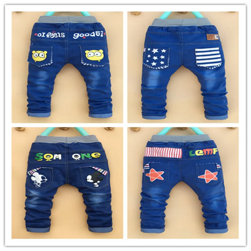 New spring autumn children s clothing font b baby b font boys girls jeans children cartoon