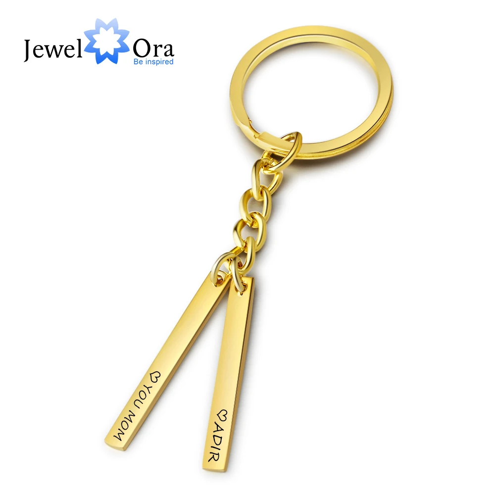 Personalized Custom Name Key Chains Gold Color Fashion Jewelry Best